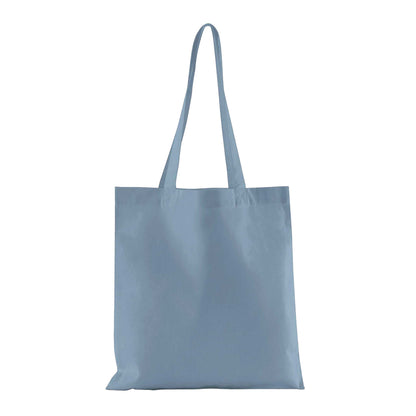 Dusty Blue - Front - Westford Mill Bag For Life Organic Cotton Tote Bag