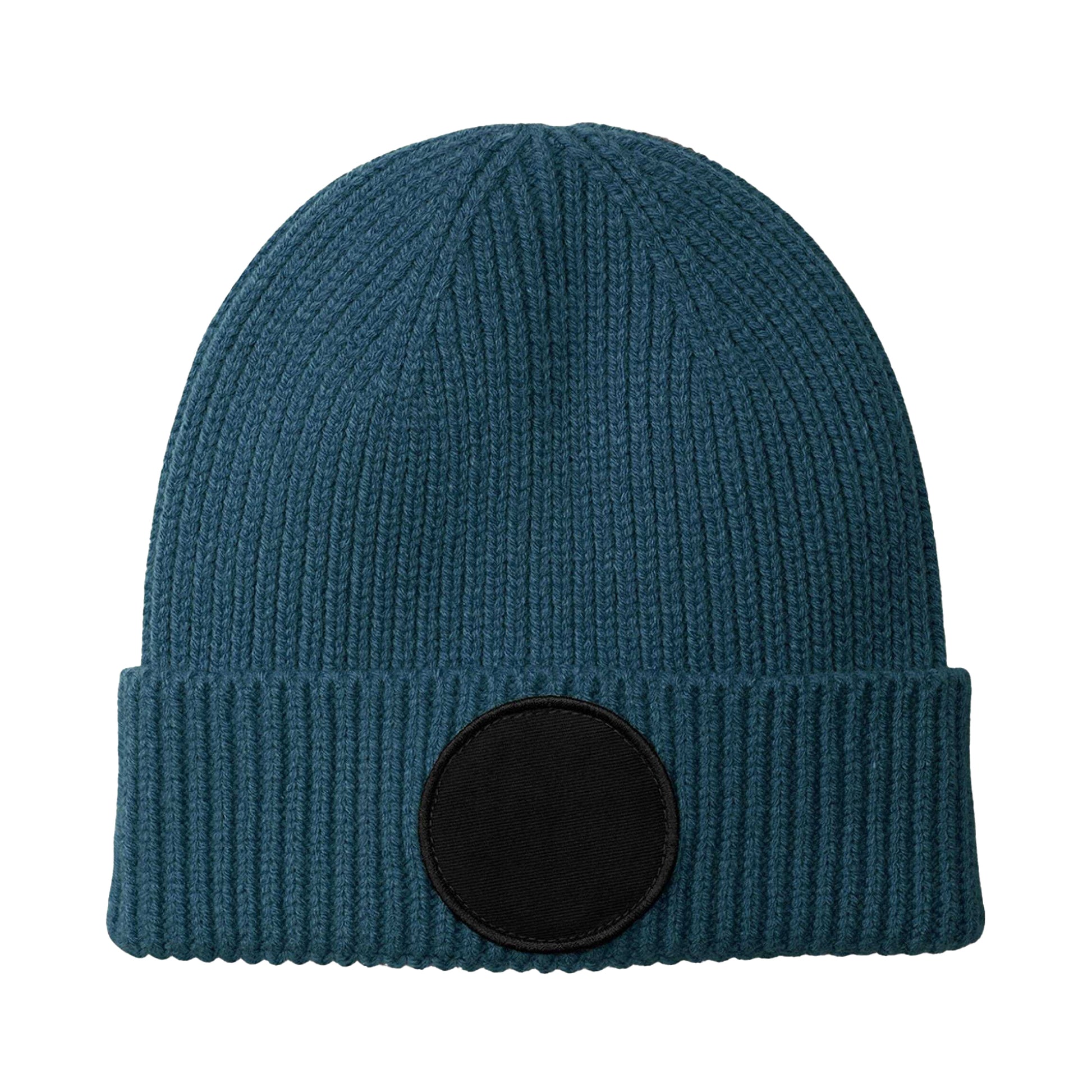 Airforce Blue-Black - Back - Beechfield Unisex Adult Fashion Circular Patch Beanie