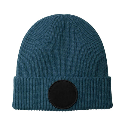 Airforce Blue-Black - Back - Beechfield Unisex Adult Fashion Circular Patch Beanie