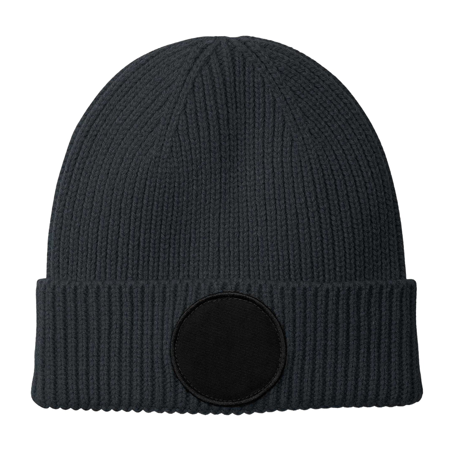 Graphite Grey-Black - Back - Beechfield Unisex Adult Fashion Circular Patch Beanie