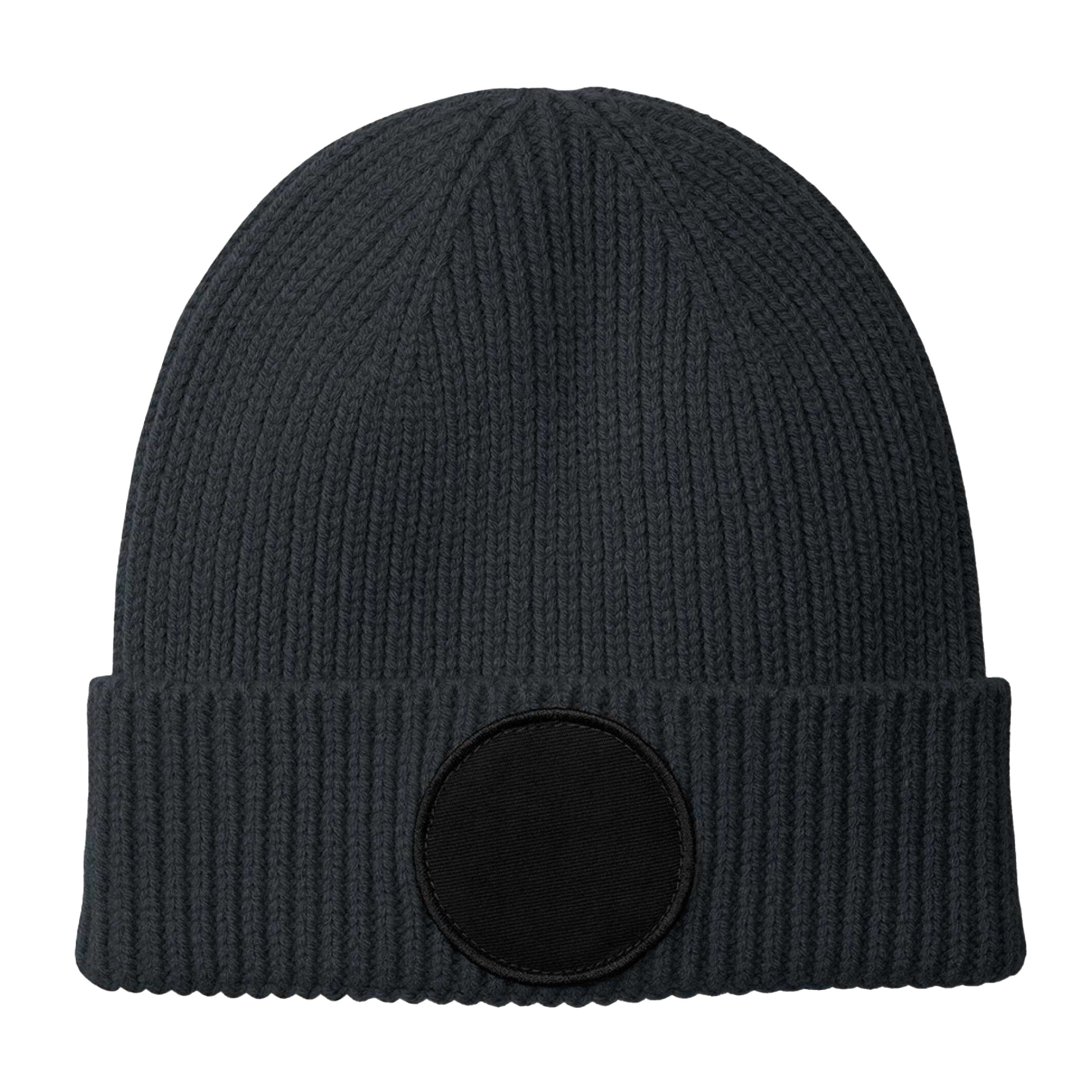 Graphite Grey-Black - Back - Beechfield Unisex Adult Fashion Circular Patch Beanie