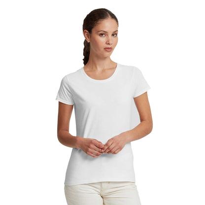 White - Lifestyle - Russell Womens-Ladies Authentic Classic T-Shirt