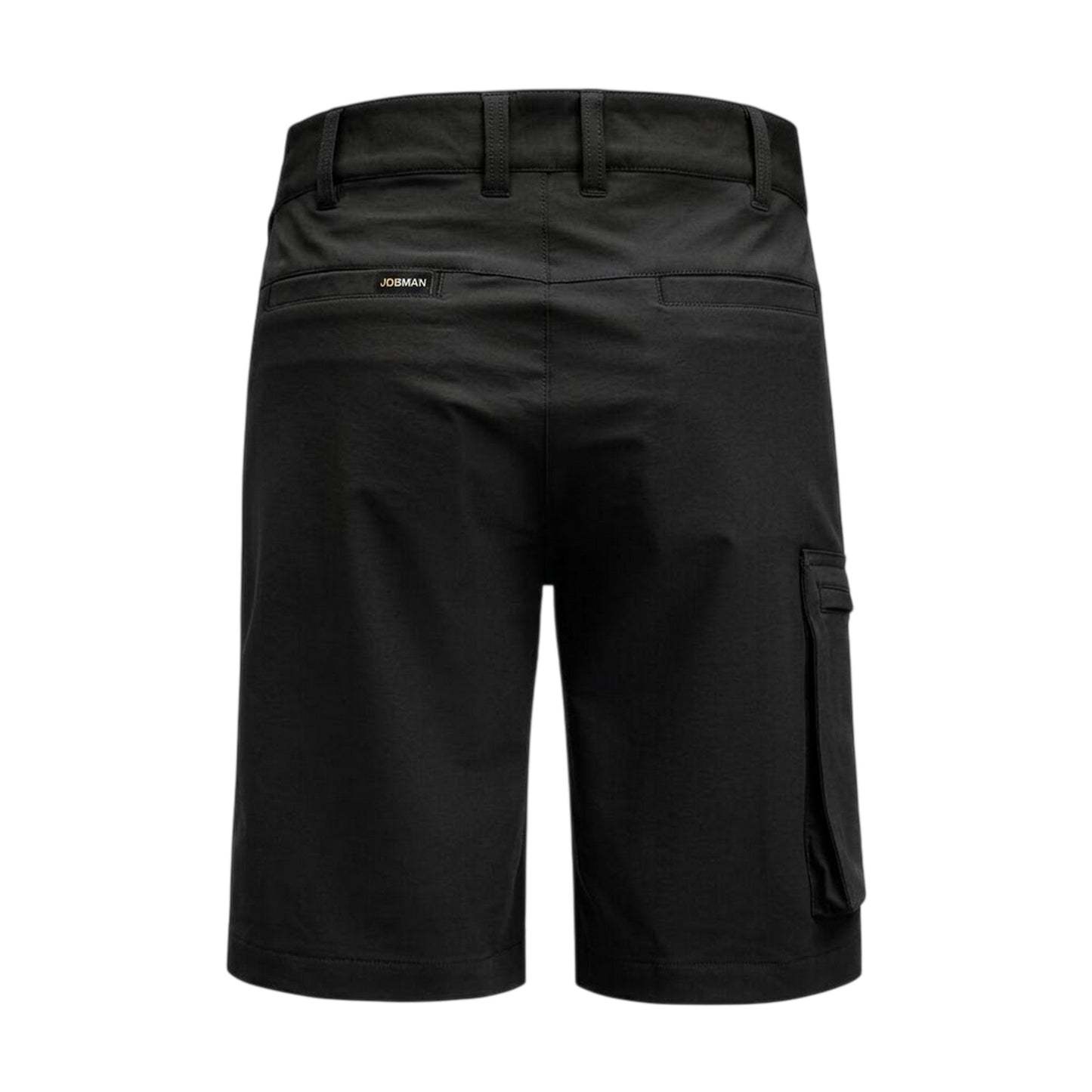 Black - Back - Jobman Womens-Ladies Service Stretch Shorts