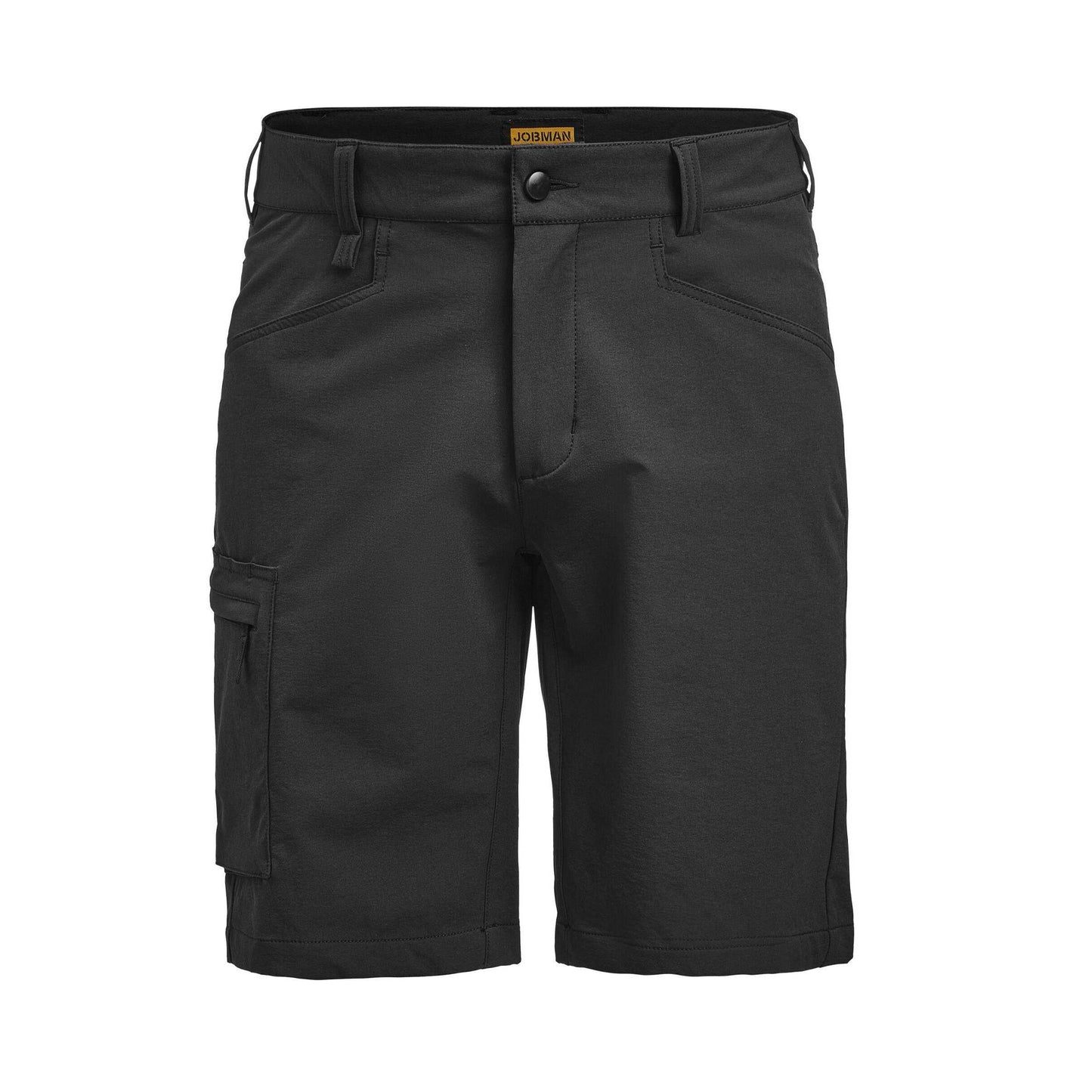 Black - Front - Jobman Womens-Ladies Service Stretch Shorts