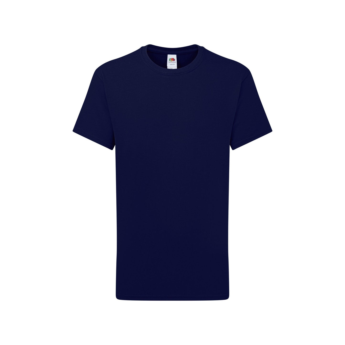 Deep Navy - Back - Fruit of the Loom Childrens-Kids Iconic 195 T-Shirt