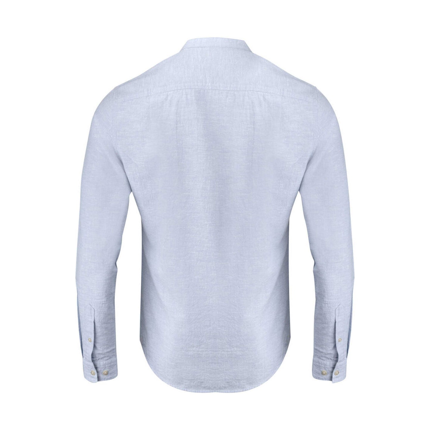 Light Blue - Back - James Harvest Mens Townsend Linen Blend Shirt
