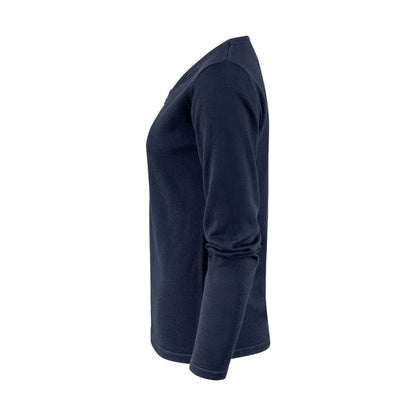 Navy - Side - James Harvest Womens-Ladies Knitted Cardigan