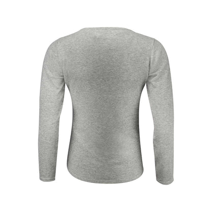 Grey Melange - Back - James Harvest Womens-Ladies Knitted Cardigan