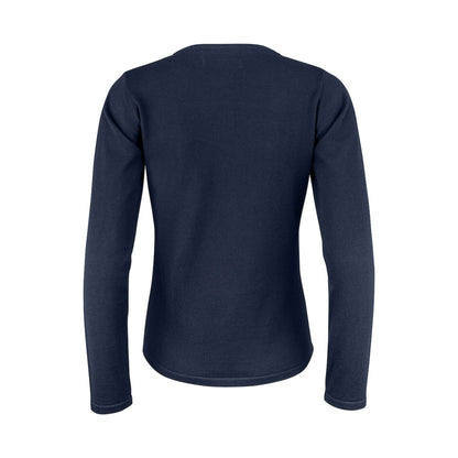 Navy - Back - James Harvest Womens-Ladies Knitted Cardigan