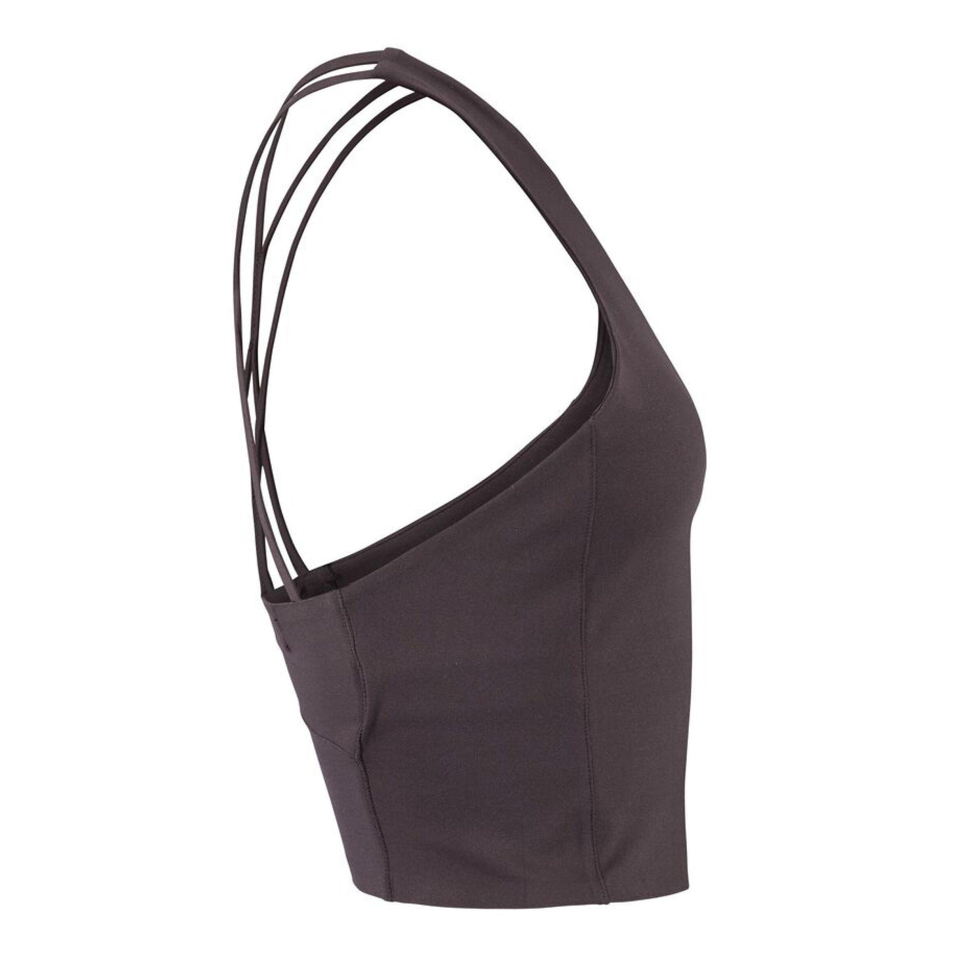 Dark Plum - Side - Craft Womens-Ladies Collective Cropped Tank Top