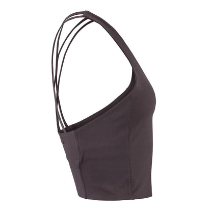 Dark Plum - Side - Craft Womens-Ladies Collective Cropped Tank Top