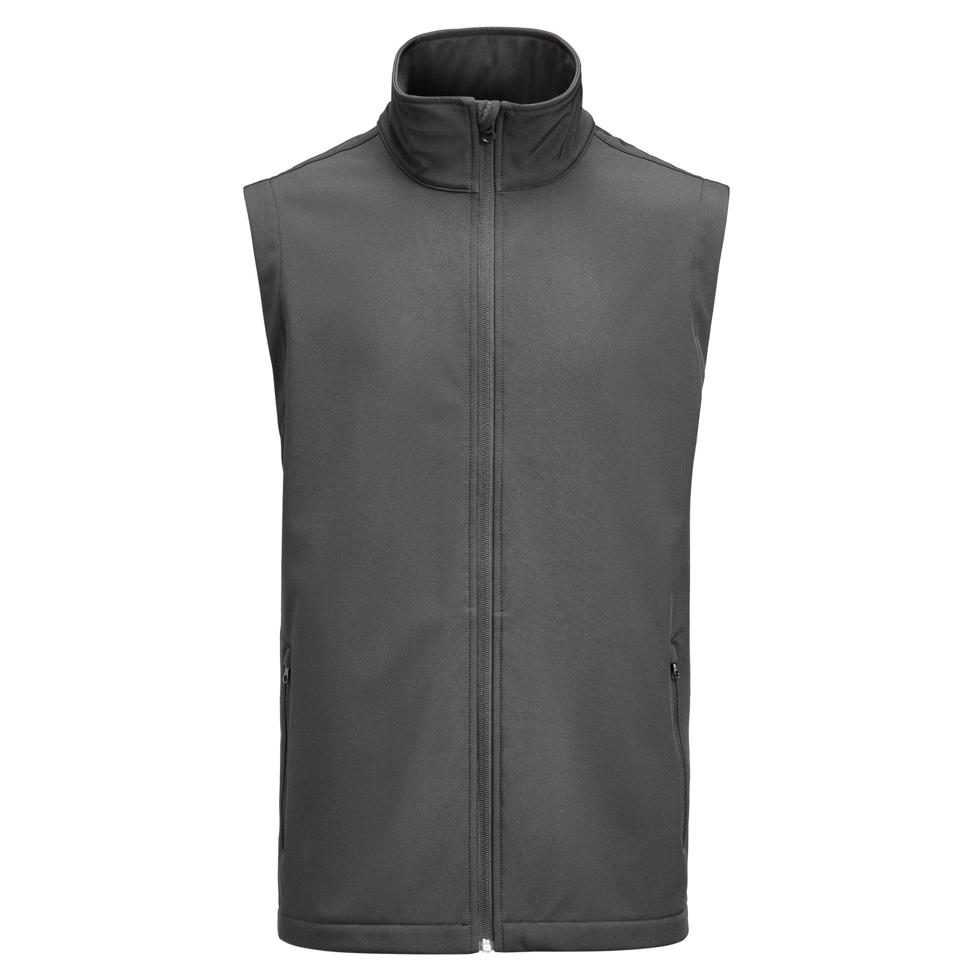 Steel Grey - Front - James Harvest Mens Valley Gilet