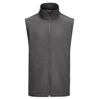 Steel Grey - Front - James Harvest Mens Valley Gilet