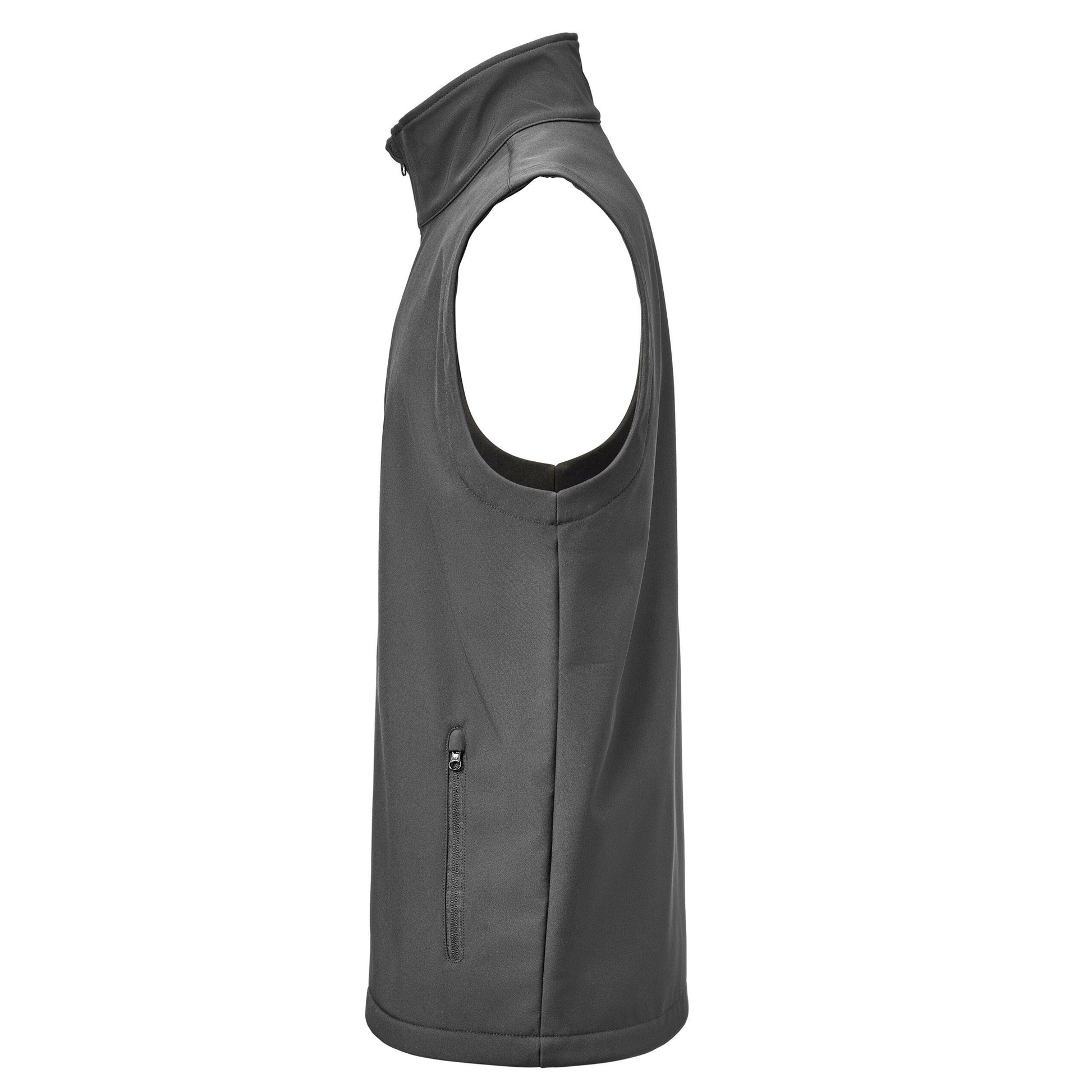 Steel Grey - Side - James Harvest Mens Valley Gilet