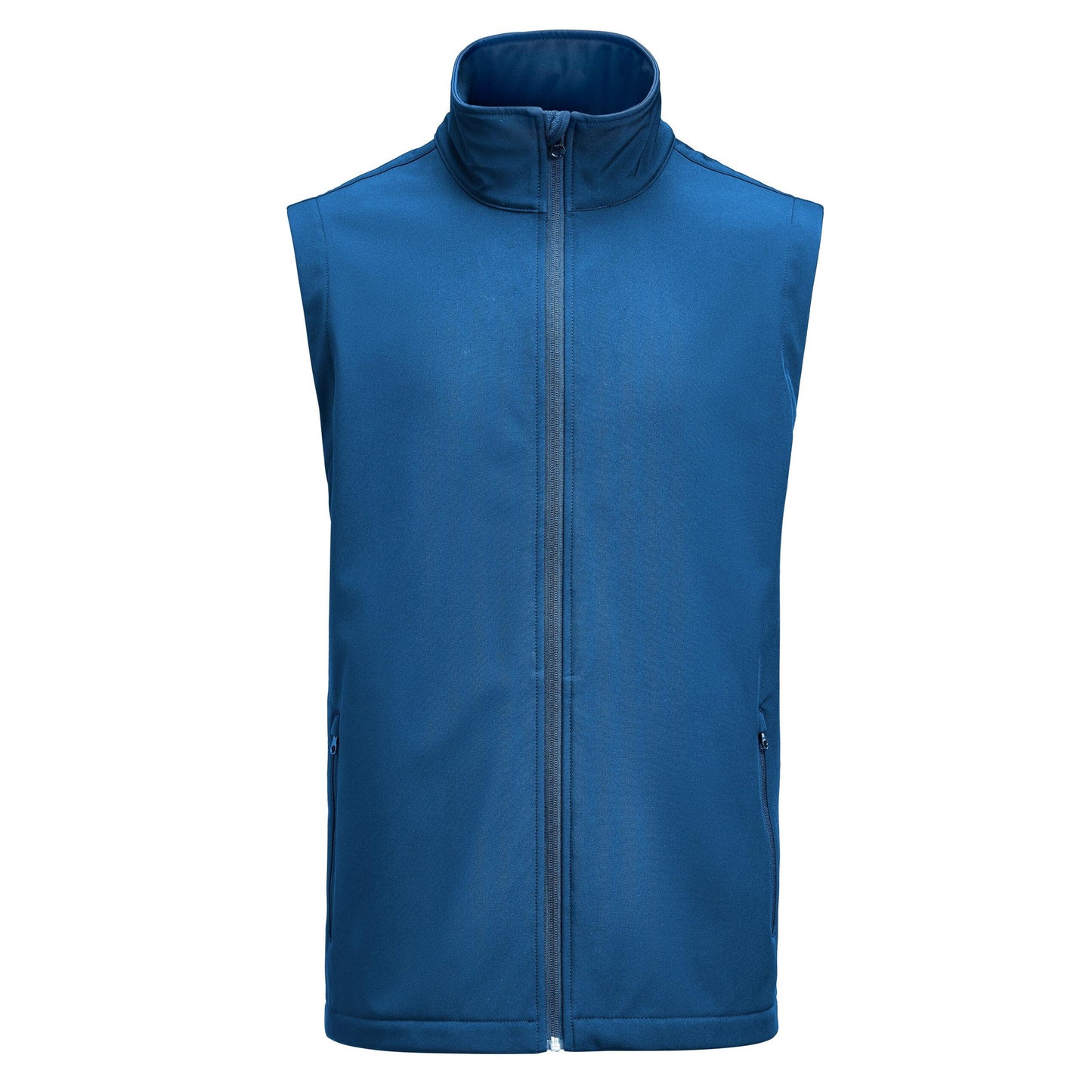 Blue - Front - James Harvest Mens Valley Gilet