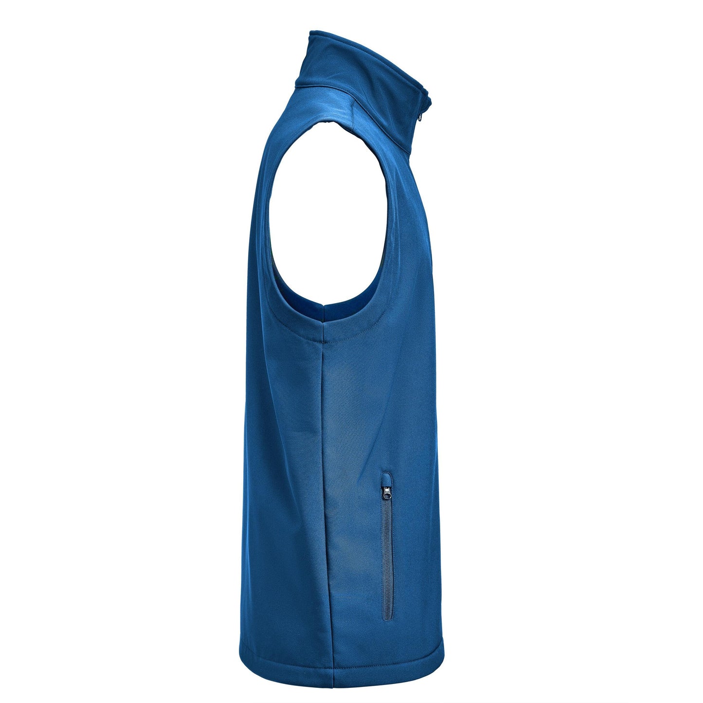 Blue - Side - James Harvest Mens Valley Gilet