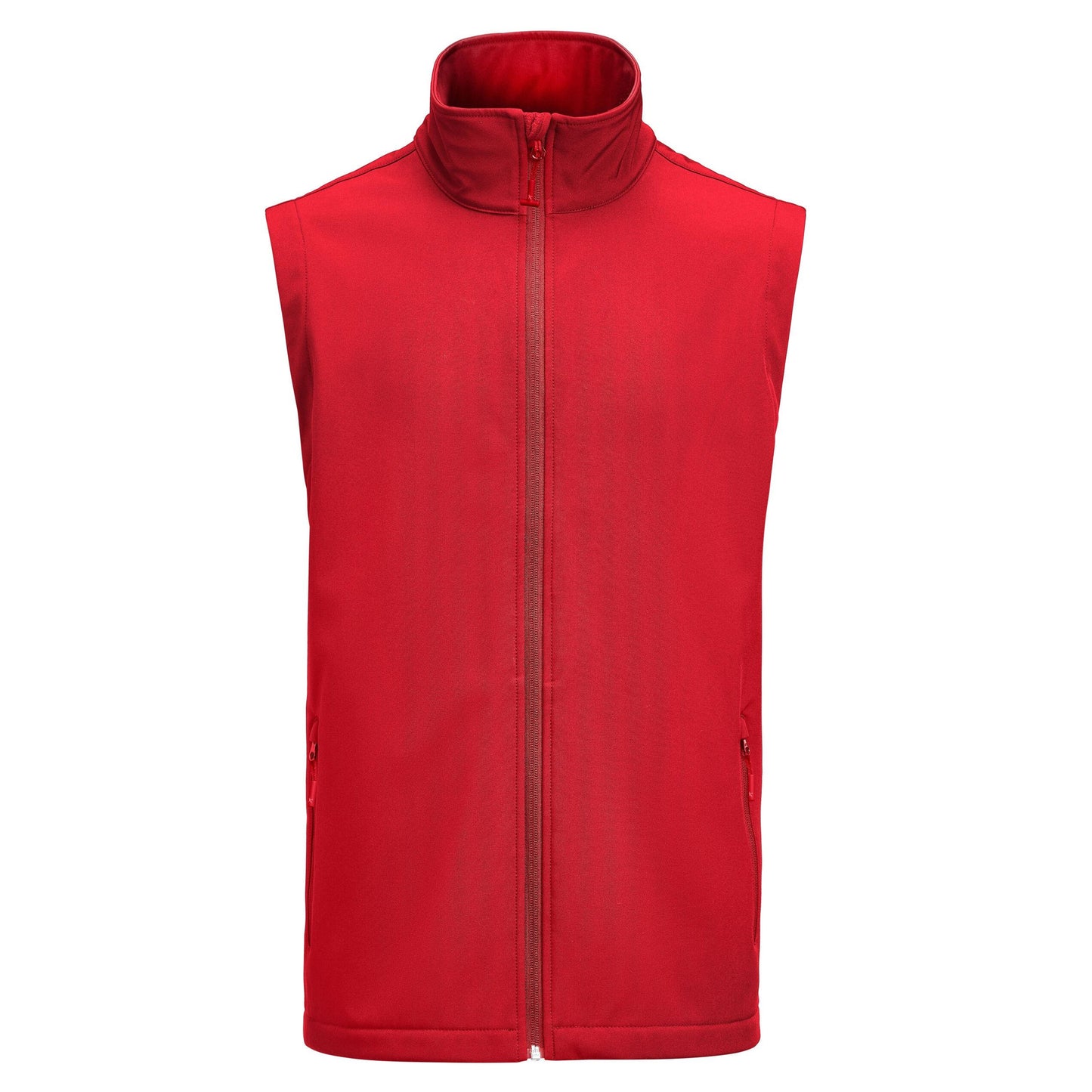 Red - Front - James Harvest Mens Valley Gilet