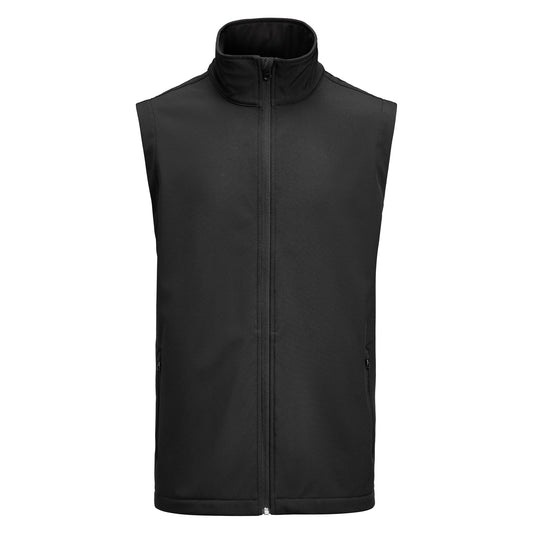 Black - Front - James Harvest Mens Valley Gilet