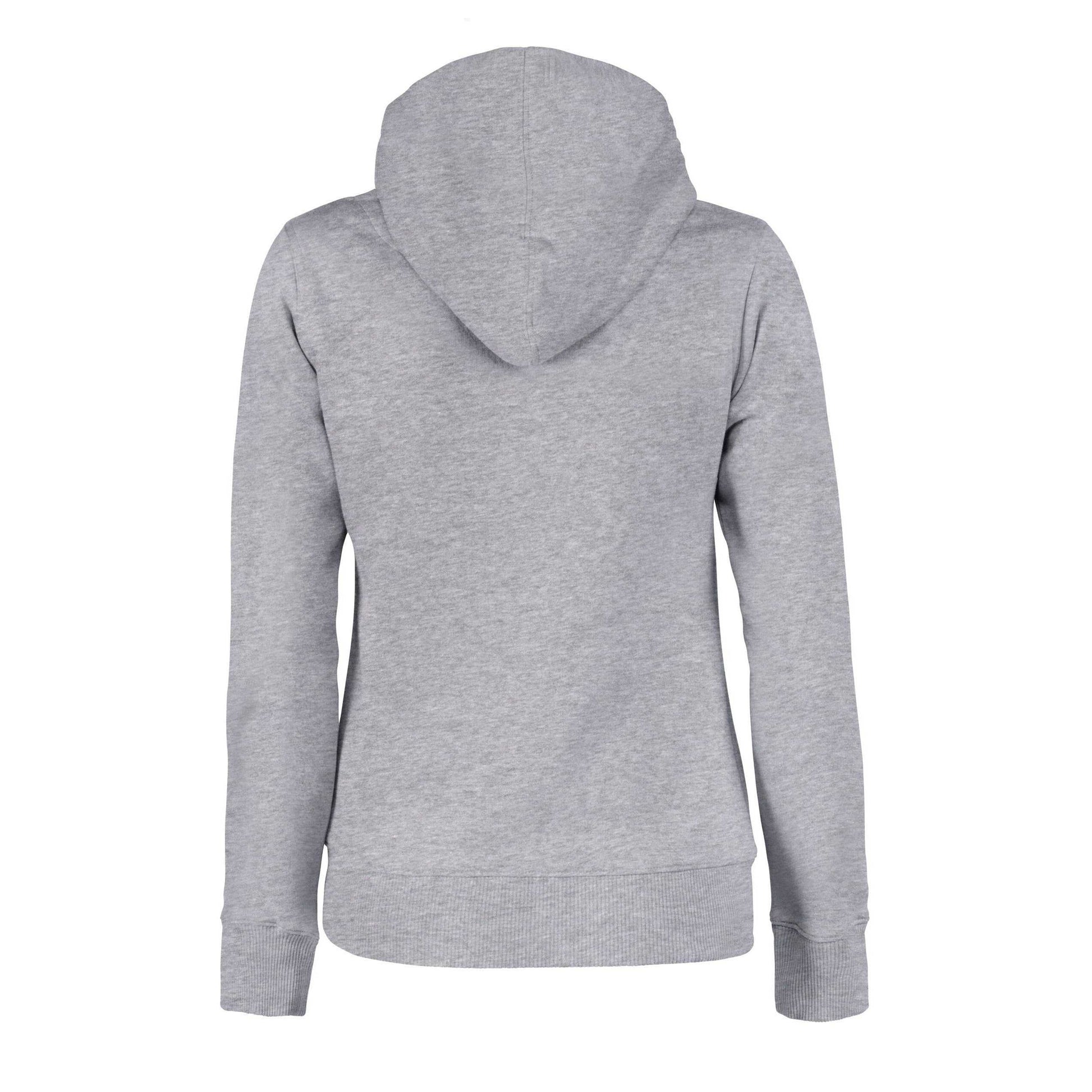 Grey Melange - Back - Printer Womens-Ladies Fastpitch Hoodie