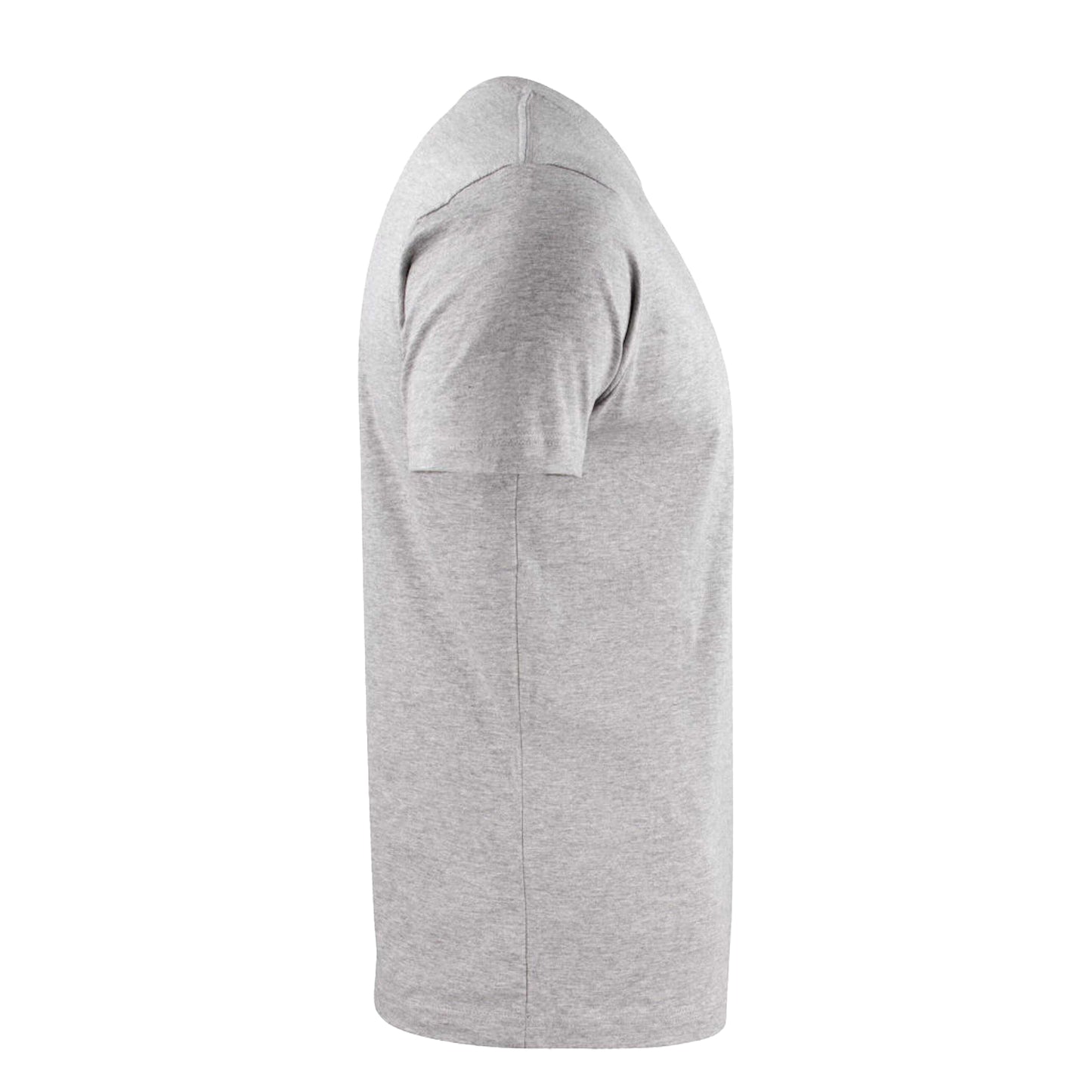 Grey Melange - Side - Printer Unisex Adult Heavier Pro T-Shirt