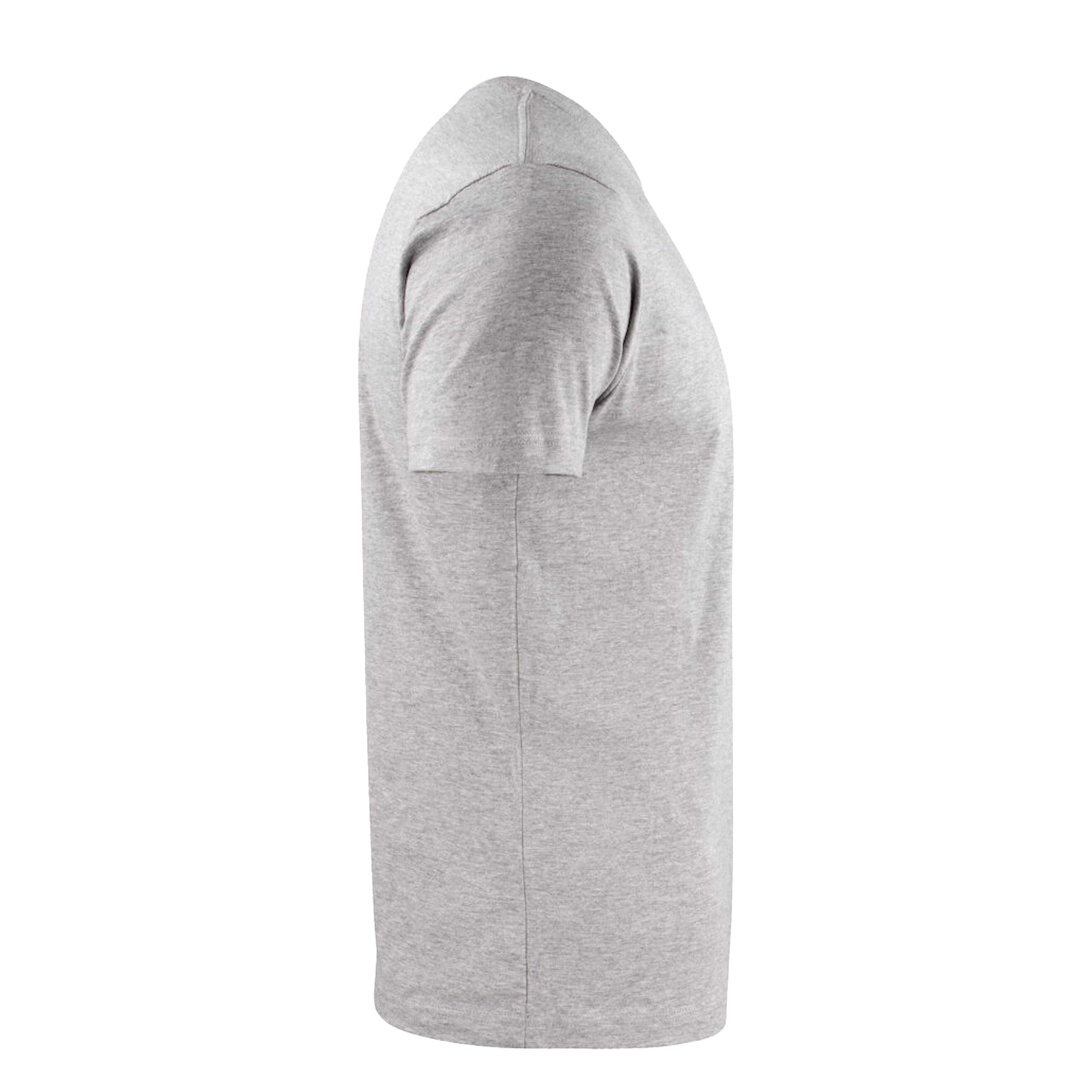 Grey Melange - Side - Printer Unisex Adult Heavier Pro T-Shirt