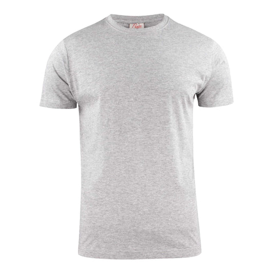 Grey Melange - Front - Printer Unisex Adult Heavier Pro T-Shirt