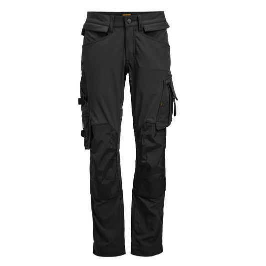 Black - Front - Jobman Womens-Ladies Craftsman Stretch Trousers