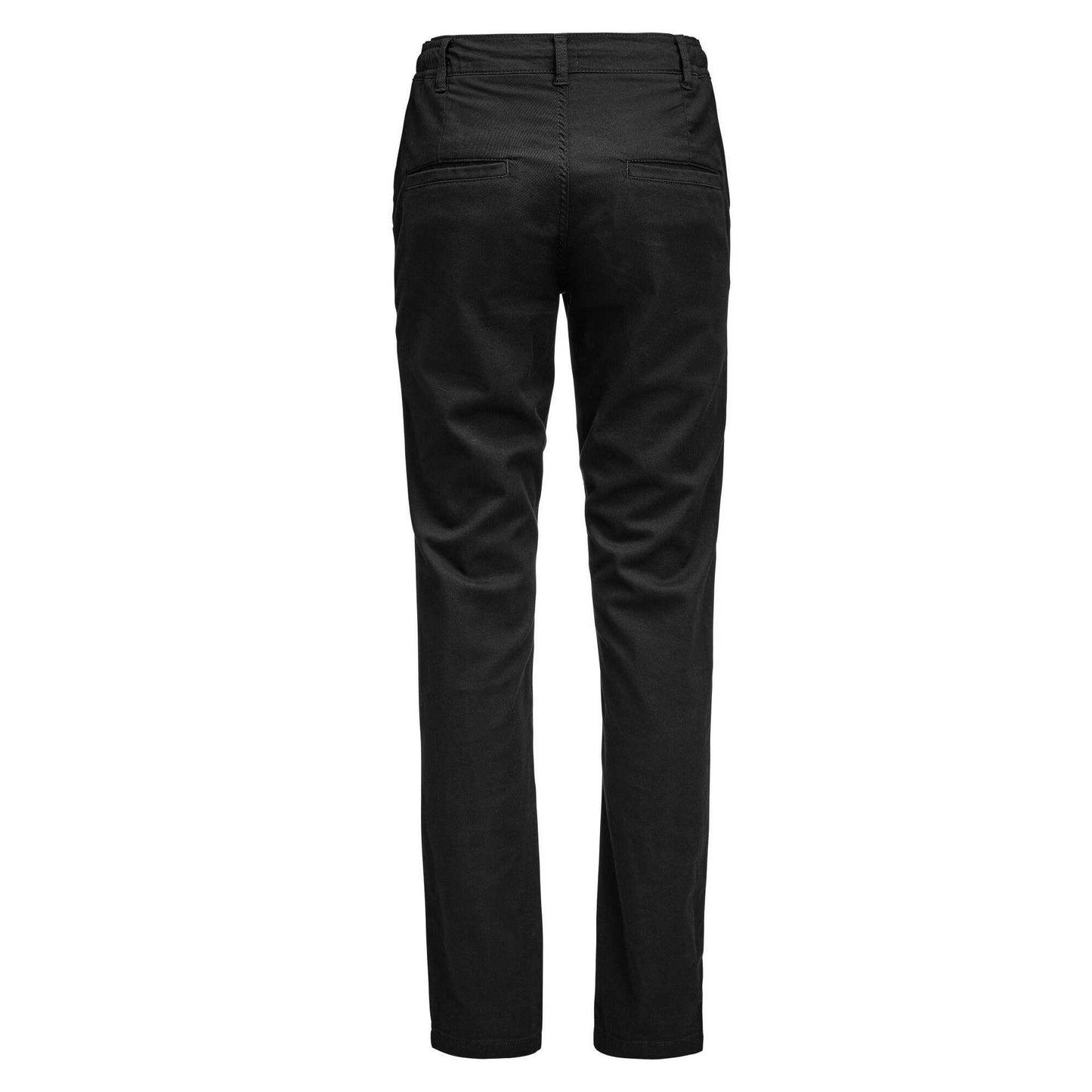 Black - Back - James Harvest Womens-Ladies Freehold Regular Chinos