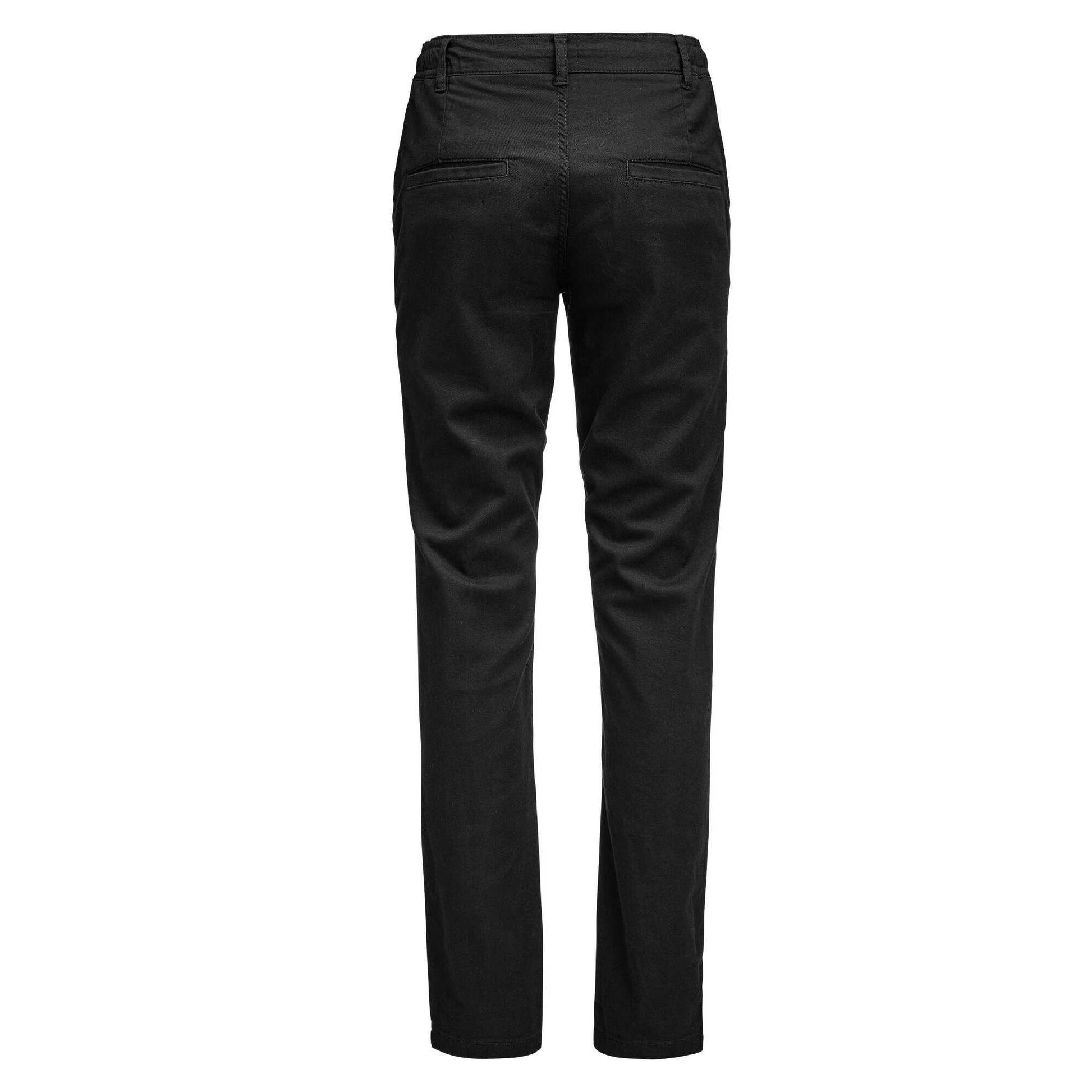 Black - Back - James Harvest Womens-Ladies Freehold Regular Chinos