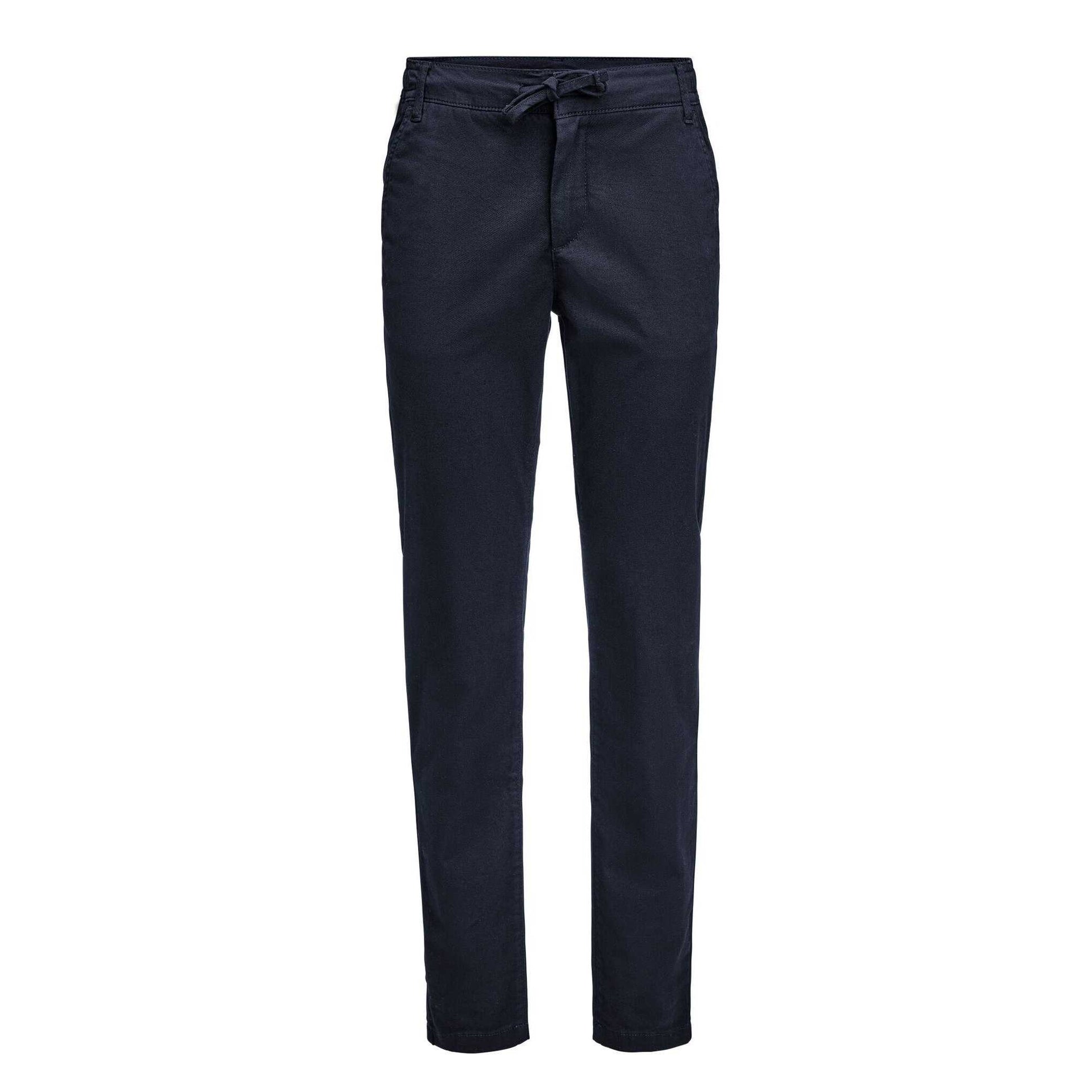 Navy - Front - James Harvest Womens-Ladies Freehold Regular Chinos