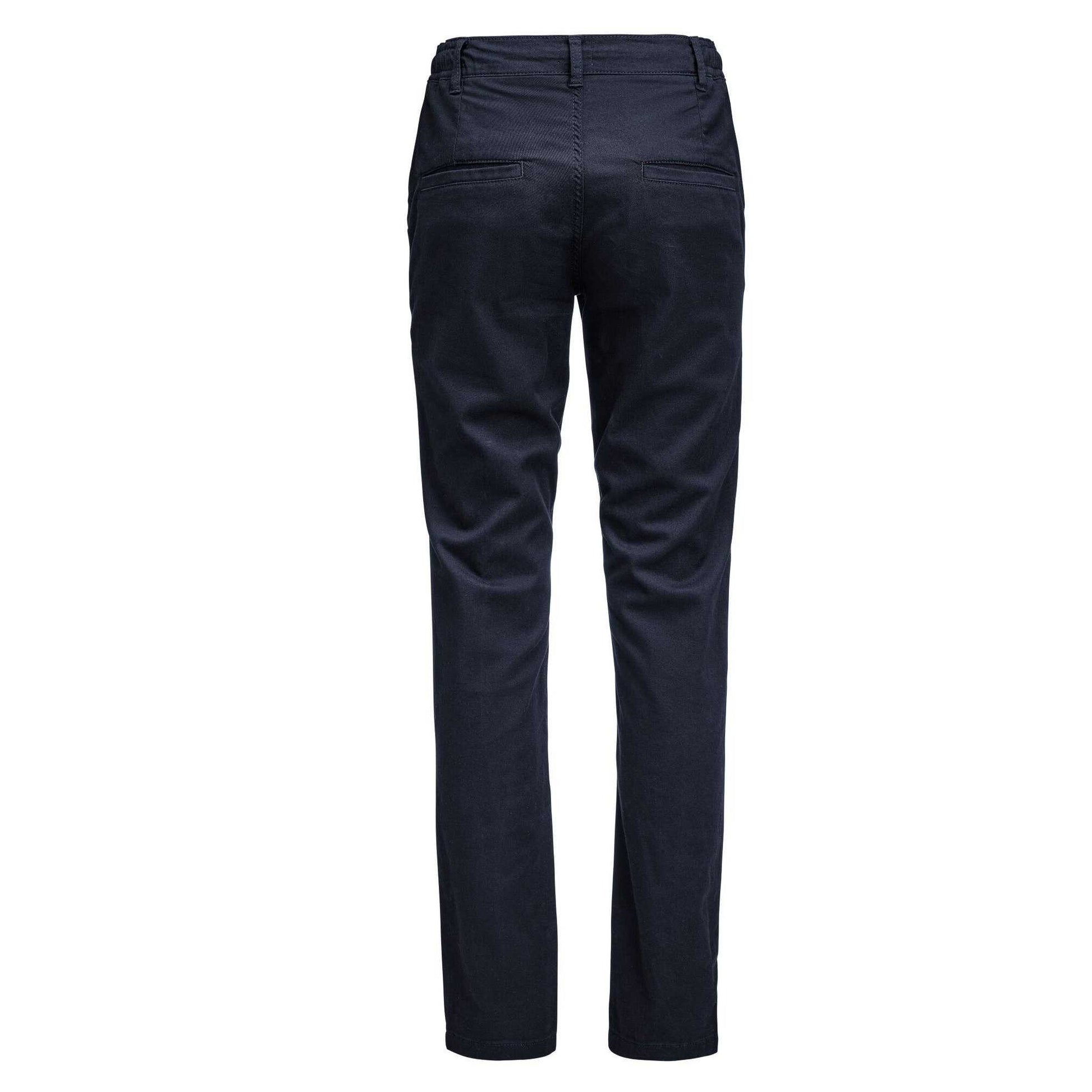 Navy - Back - James Harvest Womens-Ladies Freehold Regular Chinos