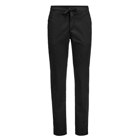 Black - Front - James Harvest Womens-Ladies Freehold Regular Chinos