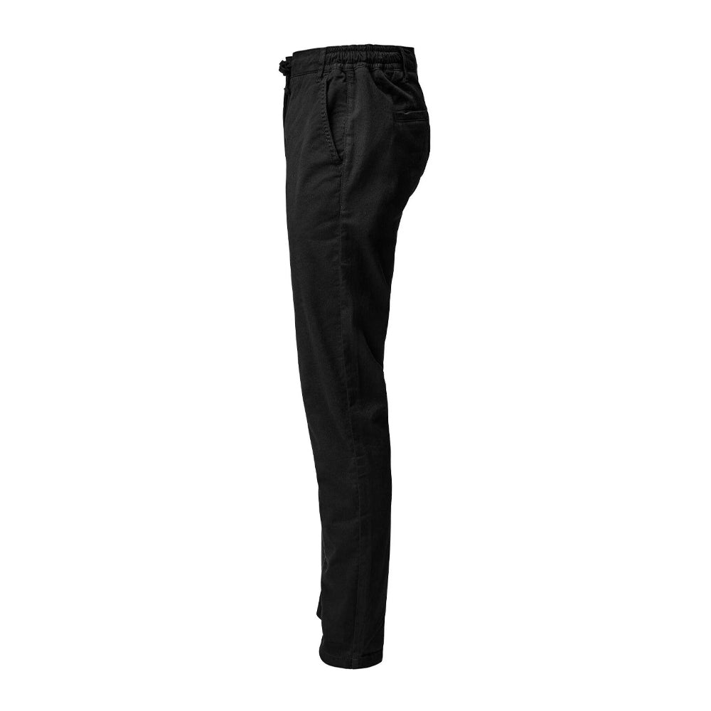 Black - Side - James Harvest Mens Freehold Regular Chinos