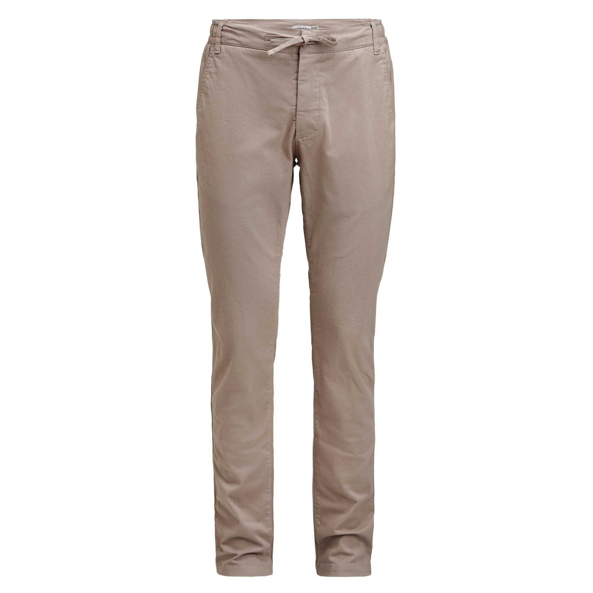 Khaki - Front - James Harvest Mens Freehold Regular Chinos