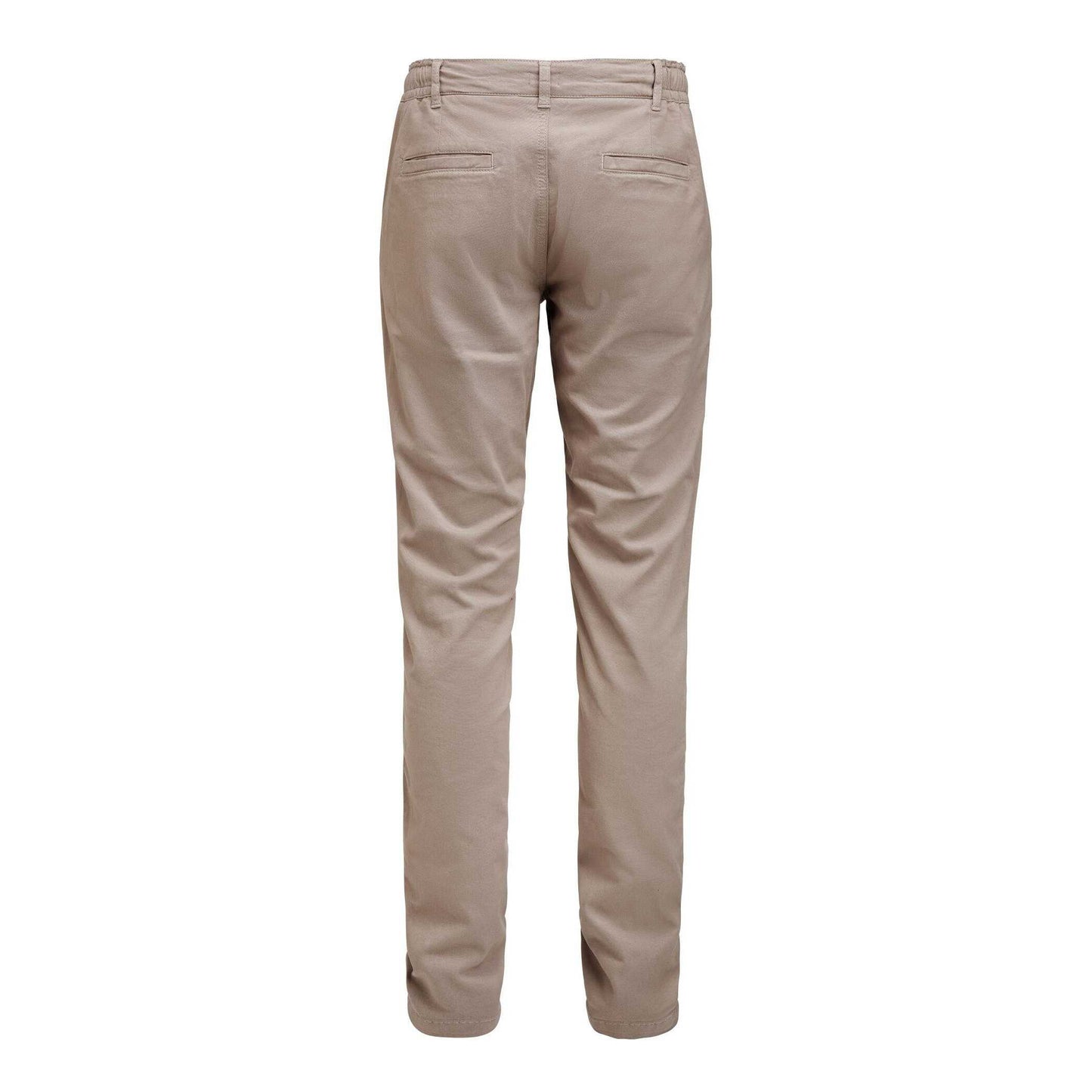 Khaki - Back - James Harvest Mens Freehold Regular Chinos
