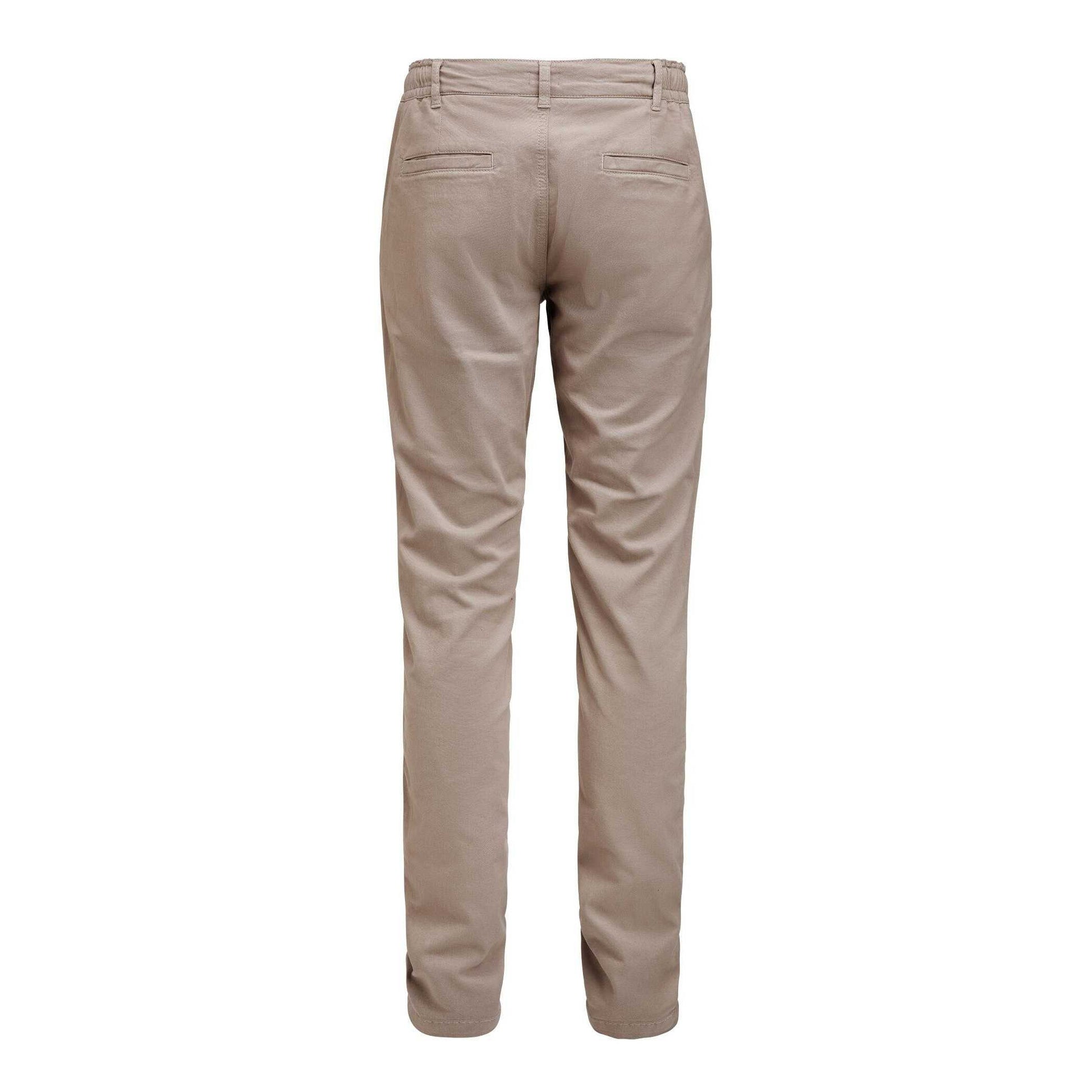 Khaki - Back - James Harvest Mens Freehold Regular Chinos