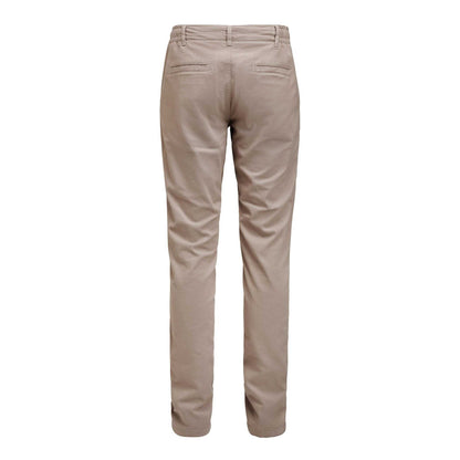 Khaki - Back - James Harvest Mens Freehold Regular Chinos