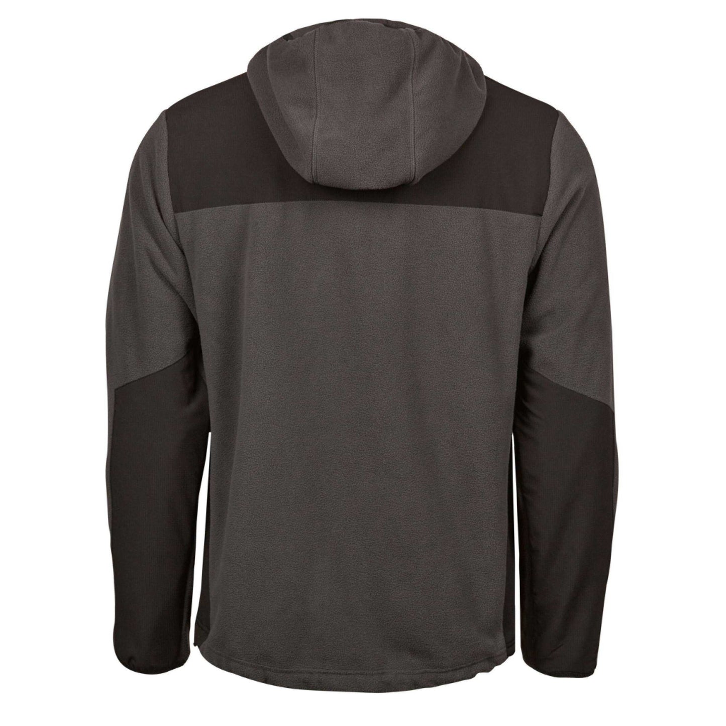 Asphalt-Black - Back - Tee Jays Mens Mountain Hooded Fleece Jacket