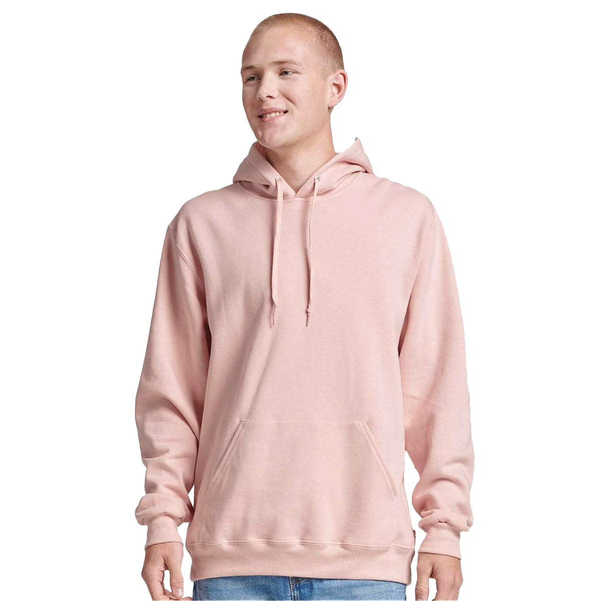 Blush Pink - Side - Jerzees Unisex Adult Eco Premium Hoodie