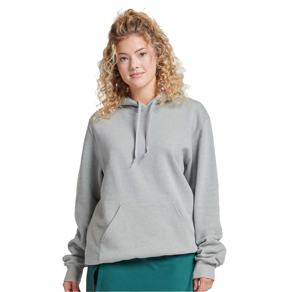 Frost Grey - Side - Jerzees Unisex Adult Eco Premium Hoodie