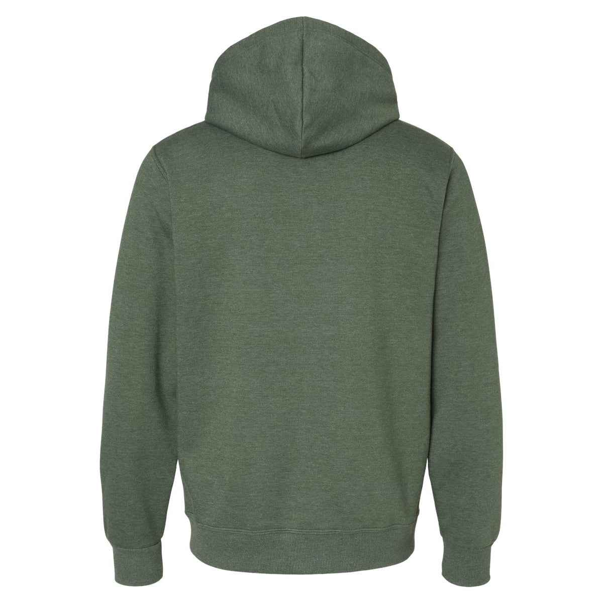 Military Green Heather - Back - Jerzees Unisex Adult Eco Premium Hoodie