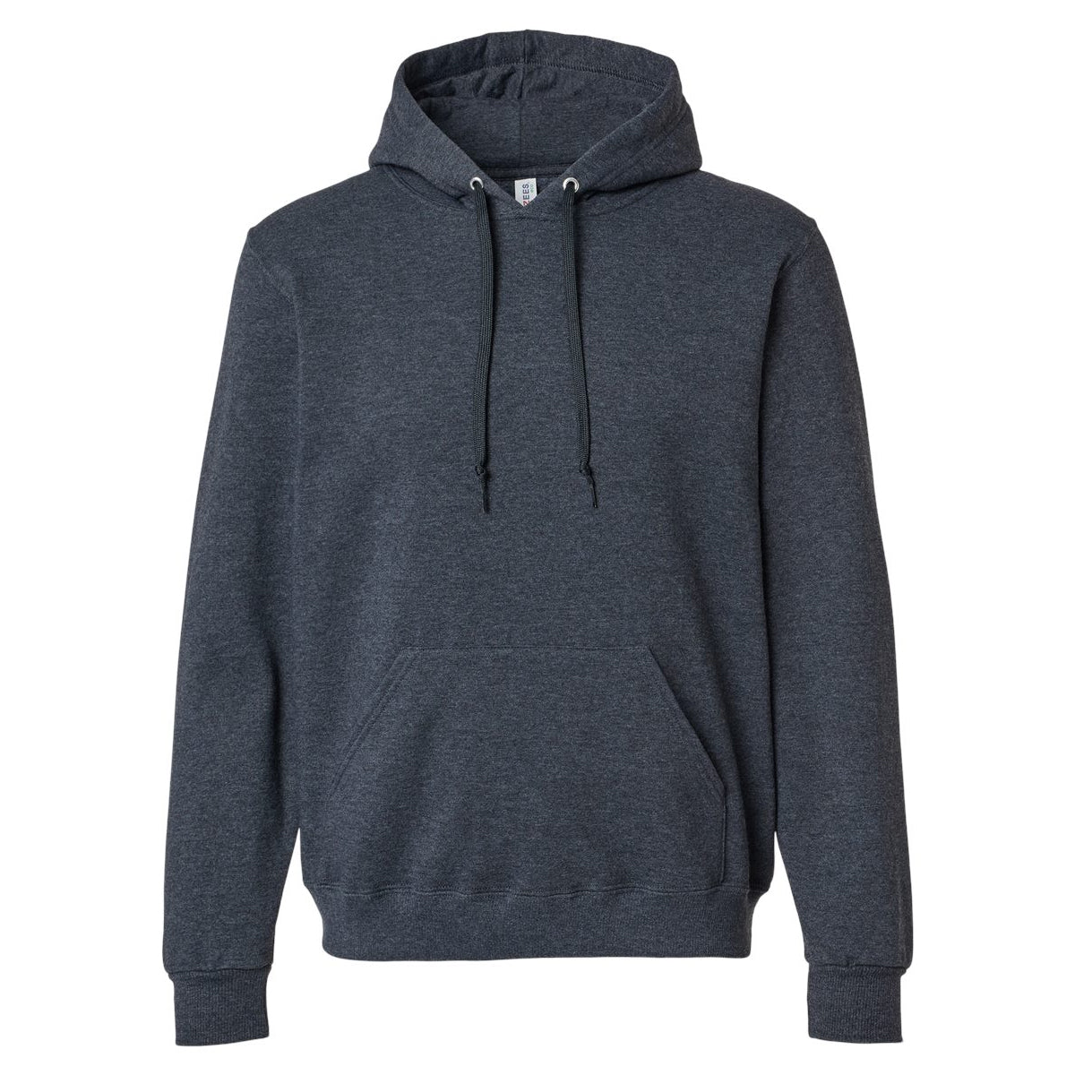 Black Ink Heather - Front - Jerzees Unisex Adult Eco Premium Hoodie