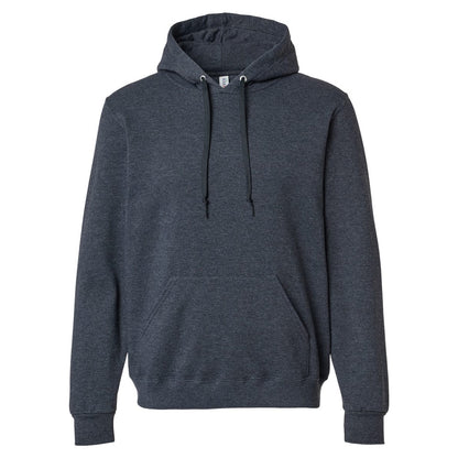 Black Ink Heather - Front - Jerzees Unisex Adult Eco Premium Hoodie