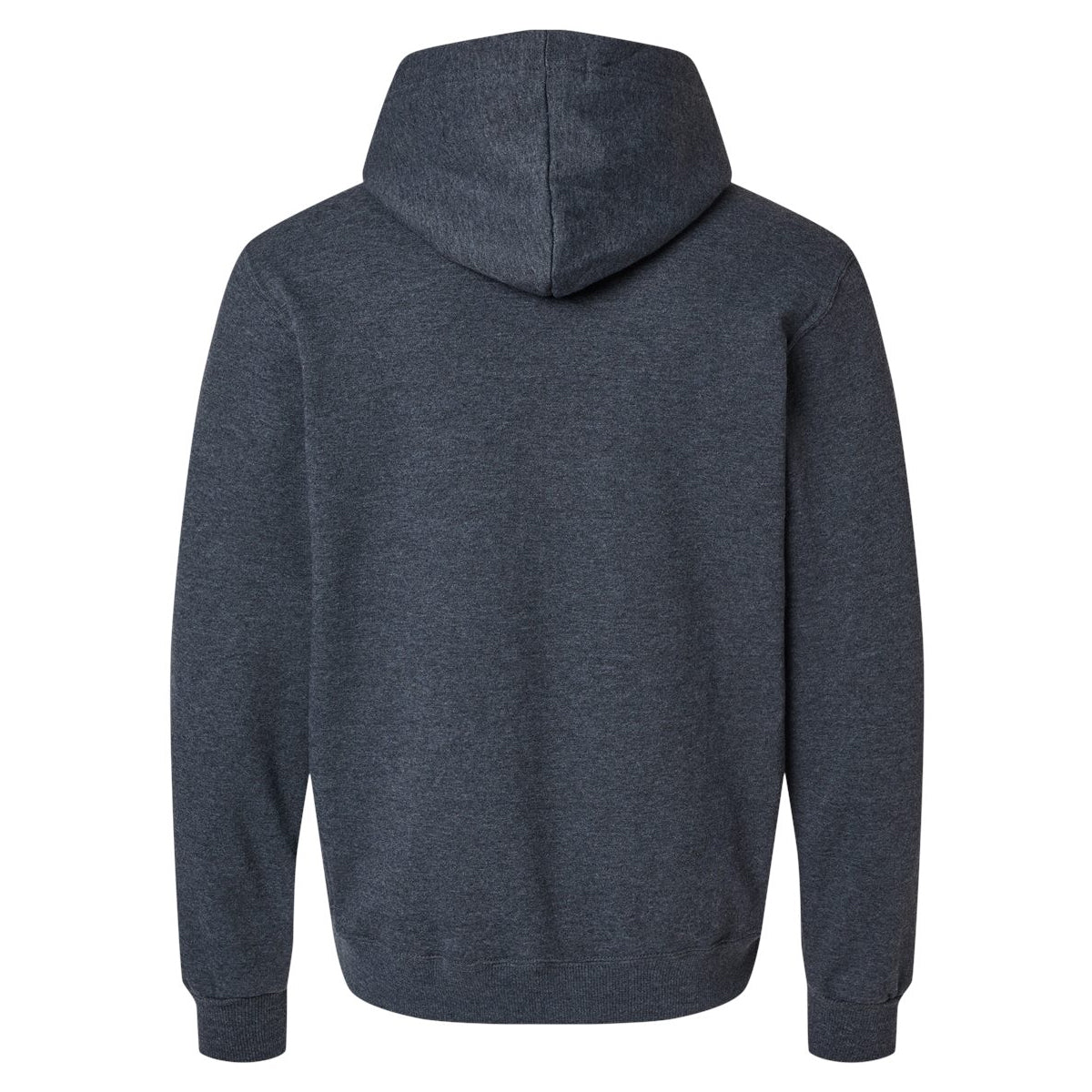 Black Ink Heather - Back - Jerzees Unisex Adult Eco Premium Hoodie
