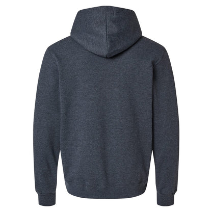 Black Ink Heather - Back - Jerzees Unisex Adult Eco Premium Hoodie