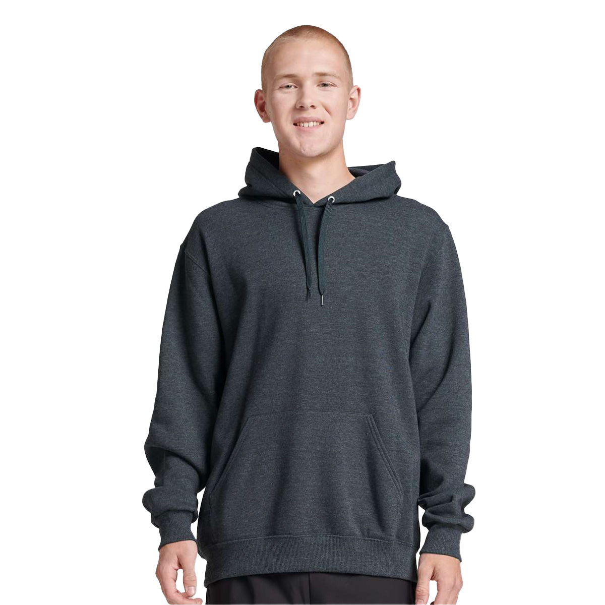 Black Ink Heather - Side - Jerzees Unisex Adult Eco Premium Hoodie
