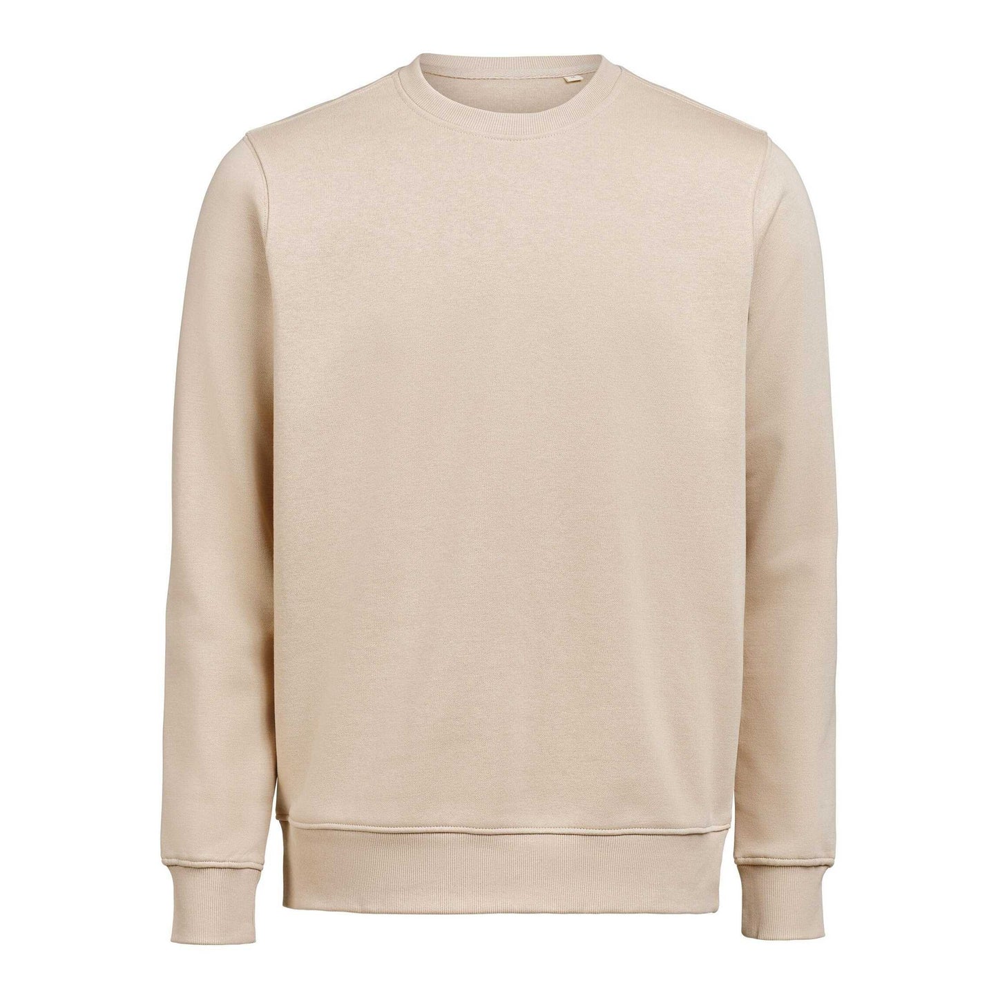Latte - Front - Untagged Movement Mens Crew Neck Regular Sweatshirt