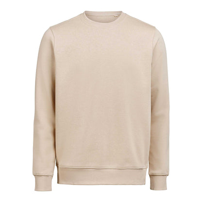 Latte - Front - Untagged Movement Mens Crew Neck Regular Sweatshirt