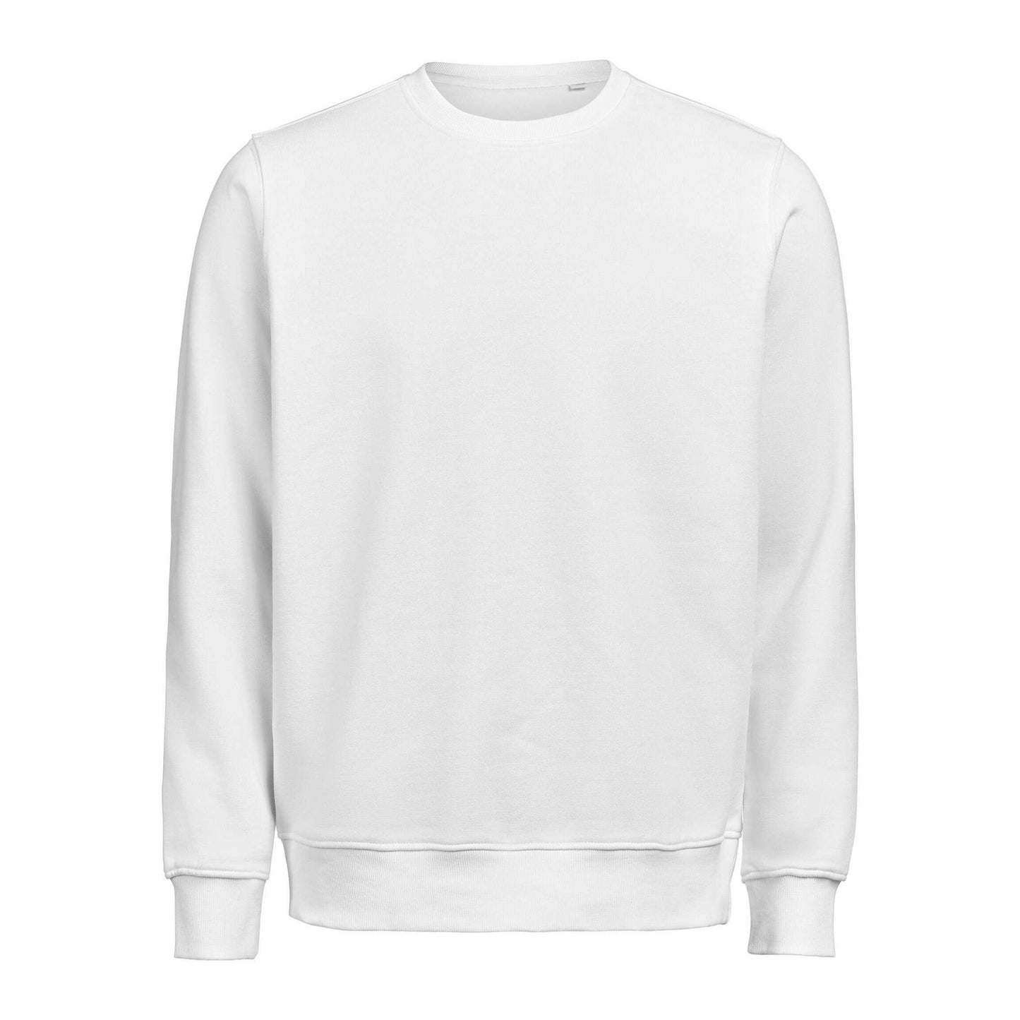 White - Front - Untagged Movement Mens Crew Neck Regular Sweatshirt
