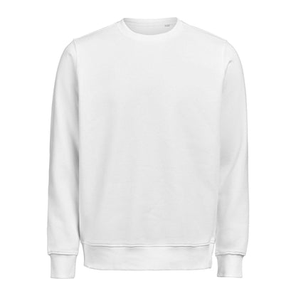 White - Front - Untagged Movement Mens Crew Neck Regular Sweatshirt